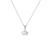vDam Ketting Kroon Zirkonia 36 + 4 Cm Zilver Gerhodineerd 1330038