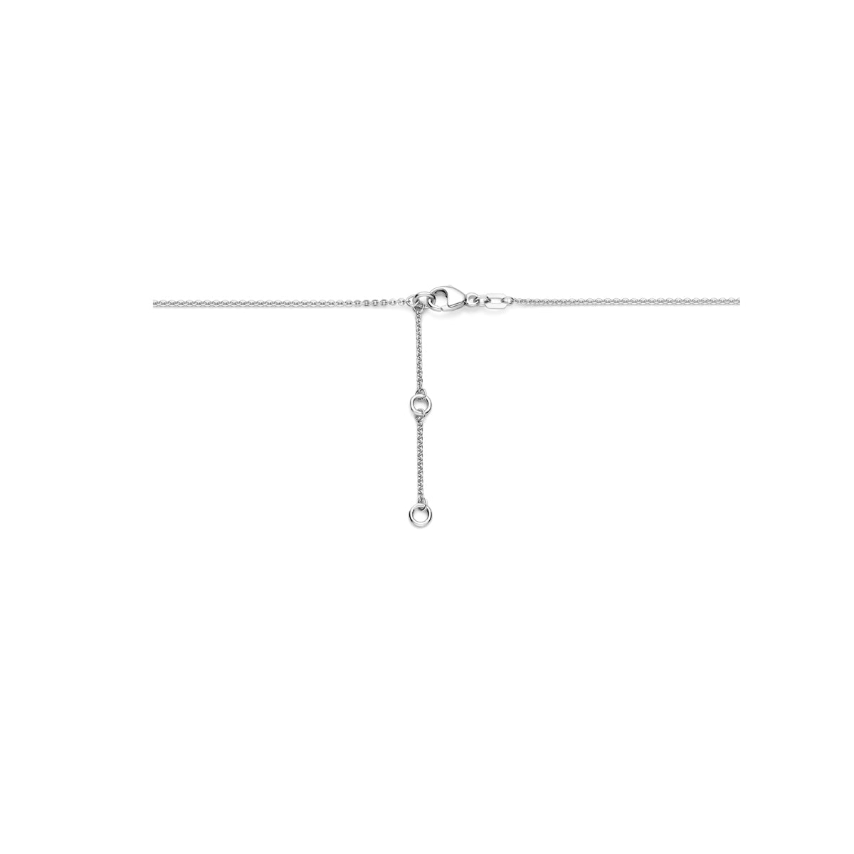 vDam Ketting Kruis 41cm - 43 - 45 Cm Zilver Gerhodineerd 1341cm215  41cm