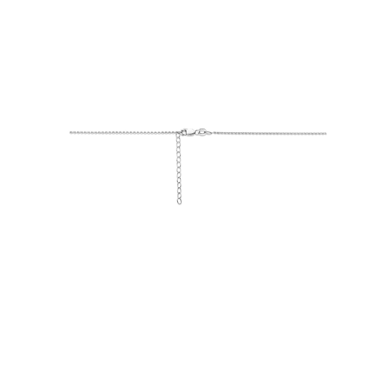 vDam Ketting Letter Zilver Gerhodineerd 1330128  41cm
