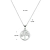 vDam Ketting Levensboom 41cm + 4 Cm Zilver Gerhodineerd 1330042  41cm