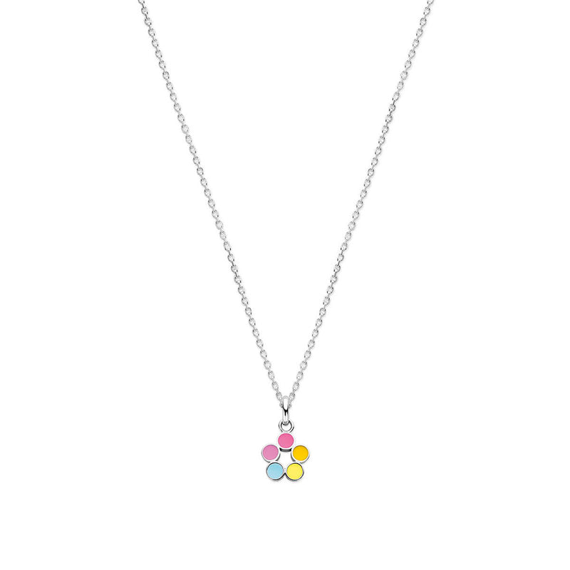 vDam Ketting Lieveheersbeestje 36 + 4 Cm Zilver Gerhodineerd 1340377