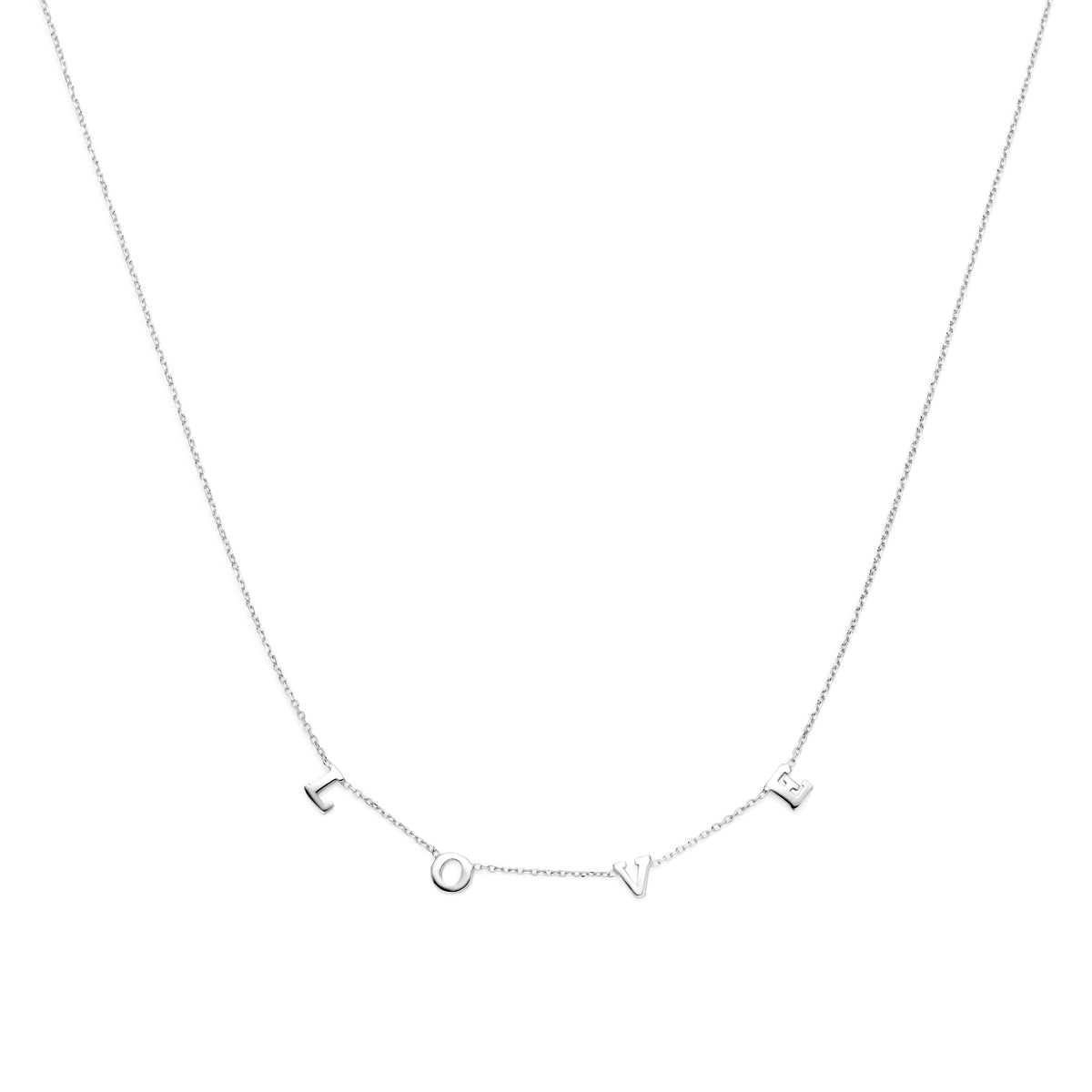 vDam Ketting Love 41 + 5 Cm Zilver Gerhodineerd 1341600
