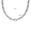 vDam Ketting Marine 10,3 Mm 45cm Cm Met Groot Springslot Zilver Gerhodineerd 1334836  45cm