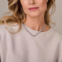 vDam Ketting Marine 10,3 Mm 45cm Cm Met Groot Springslot Zilver Gerhodineerd 1334836  45cm