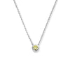 vDam Ketting Met Geboortesteen Zirkonia 41 + 4 Cm Zilver Gerhodineerd 1335930