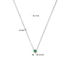 vDam Ketting Met Geboortesteen Zirkonia 41cm + 4 Cm Zilver Gerhodineerd 1335934  41cm