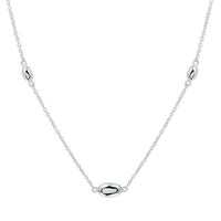 vDam Ketting Ovaaltjes 42 + 3 Cm Zilver Gerhodineerd 1328704
