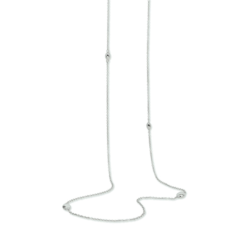 vDam Ketting Ovaaltjes 80cm Cm Zilver Gerhodineerd 1328211  80cm