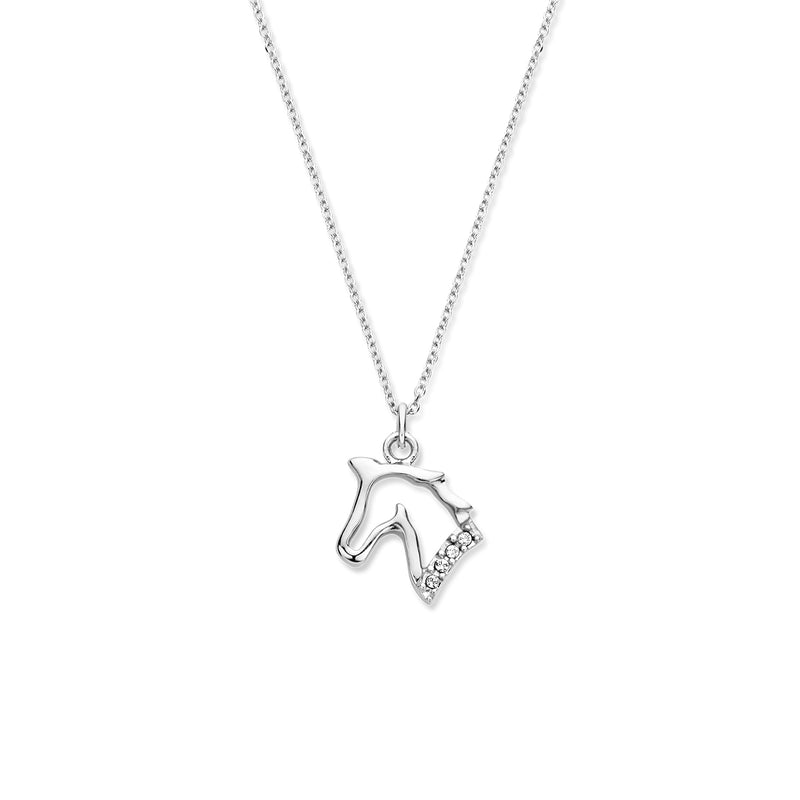 vDam Ketting Paard 36 + 3 Cm Zilver Gerhodineerd 1334302