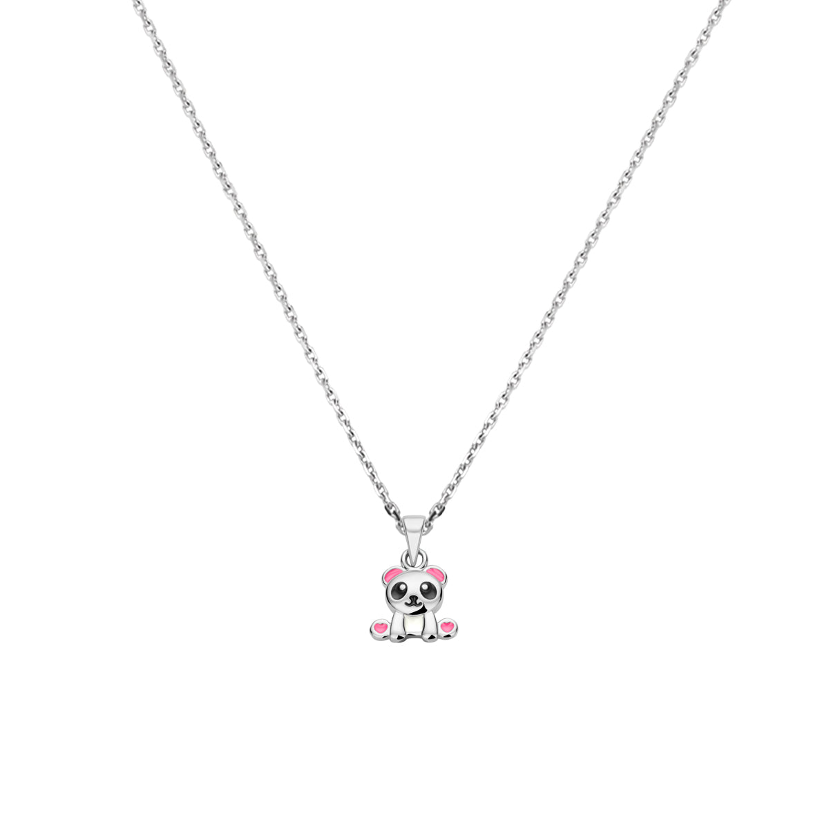 vDam Ketting Panda 36 + 4 Cm Zilver Gerhodineerd 1337287
