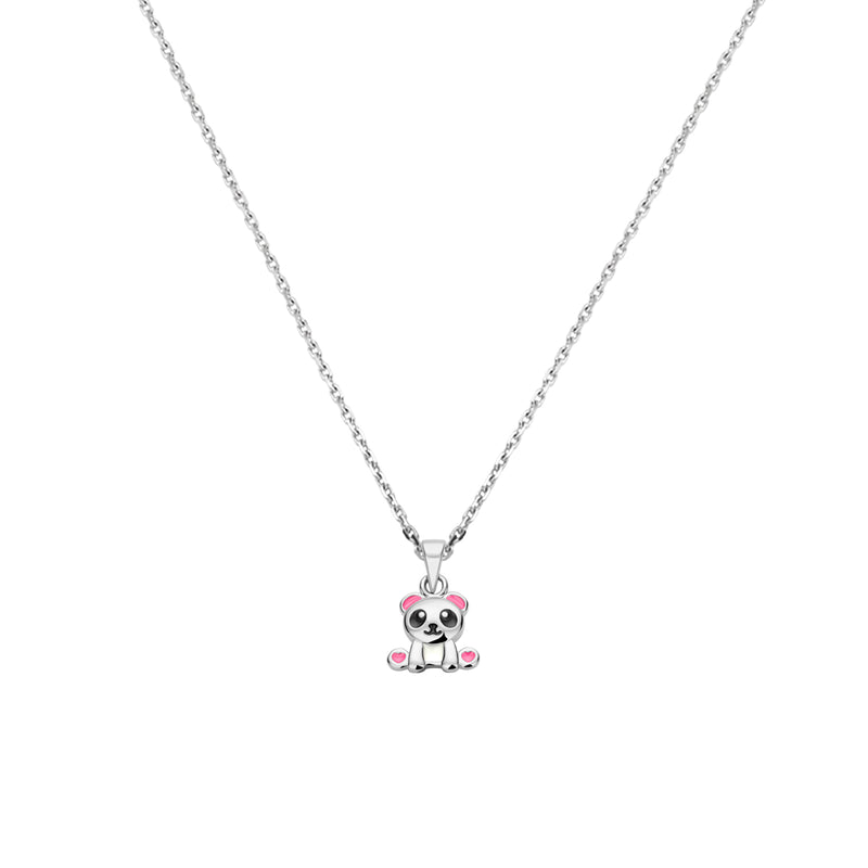 vDam Ketting Panda 36 + 4 Cm Zilver Gerhodineerd 1337287
