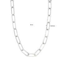 vDam Ketting Paperclip 10,8 Mm 49cm Cm Zilver Gerhodineerd 1338258  49cm