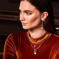 vDam Ketting Paperclip En Slotje 40cm Cm Zilver Gerhodineerd 1334446  40cm