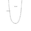 vDam Ketting Paperclip Plat 2,4 Mm 40cm + 4 Cm Zilver Gerhodineerd 1335373  40cm
