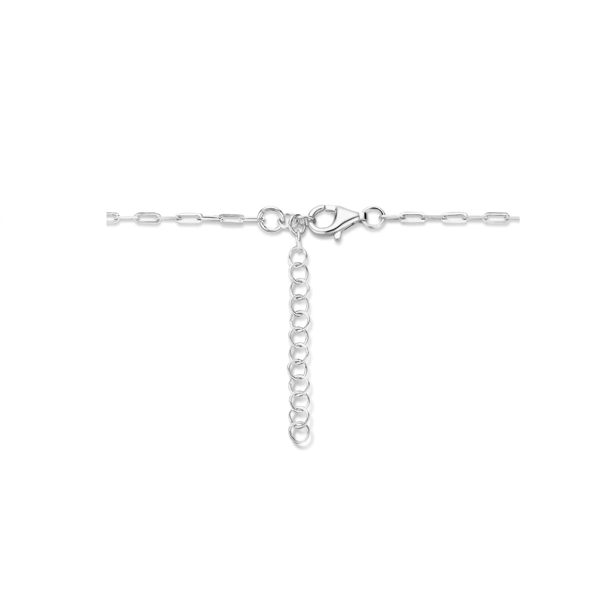 vDam Ketting Paperclip Plat 4,5 Mm 41cm + 5 Cm Zilver Gerhodineerd 1336515  41cm