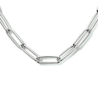 vDam Ketting Paperclip Ronde Buis 5,6 Mm 45 Cm Zilver Gerhodineerd 1333939