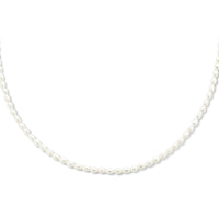 vDam Ketting Parel 3,2 Mm 40 + 5 Cm Zilver Gerhodineerd 1336014