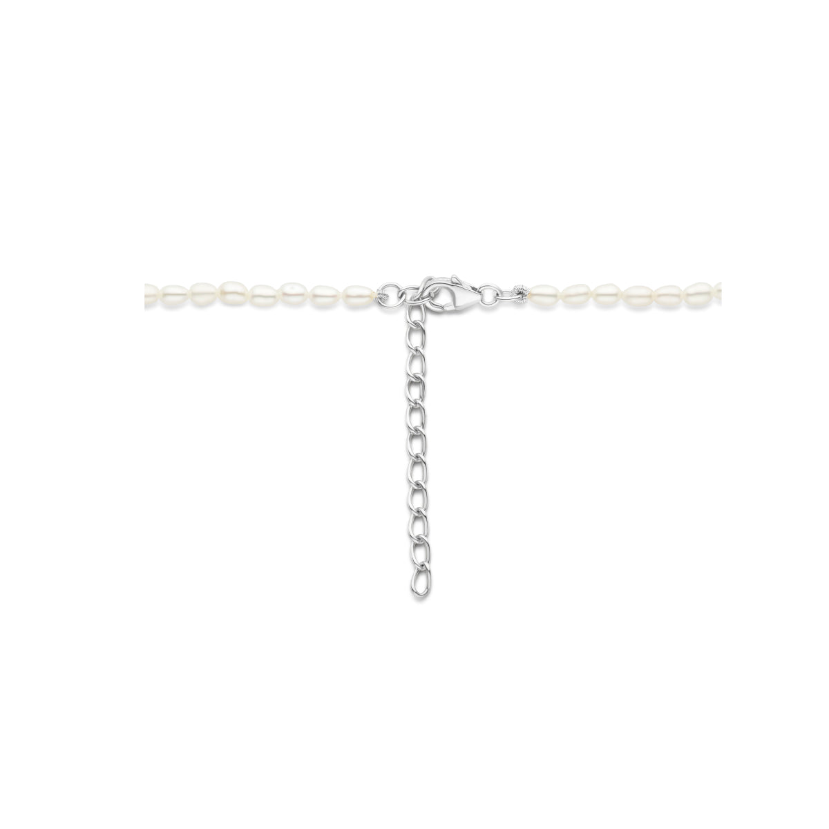 vDam Ketting Parel 3,2 Mm 40cm + 5 Cm Zilver Gerhodineerd 1336014  40cm