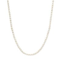 vDam Ketting Parel 3,8 Mm 50 + 5 Cm Zilver Gerhodineerd 1338219