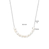 vDam Ketting Parel 40cm + 4 Cm Zilver Gerhodineerd 1335741  40cm
