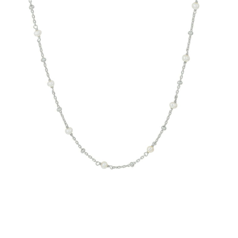 vDam Ketting Parel 41 + 4 Cm Zilver Gerhodineerd 1332314