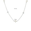 vDam Ketting Parel 41cm + 4 Cm Zilver Gerhodineerd 1332316  41cm
