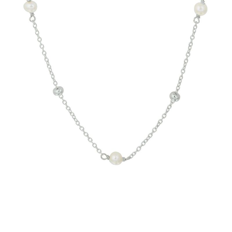 vDam Ketting Parel 41 + 4 Cm Zilver Gerhodineerd 1332316