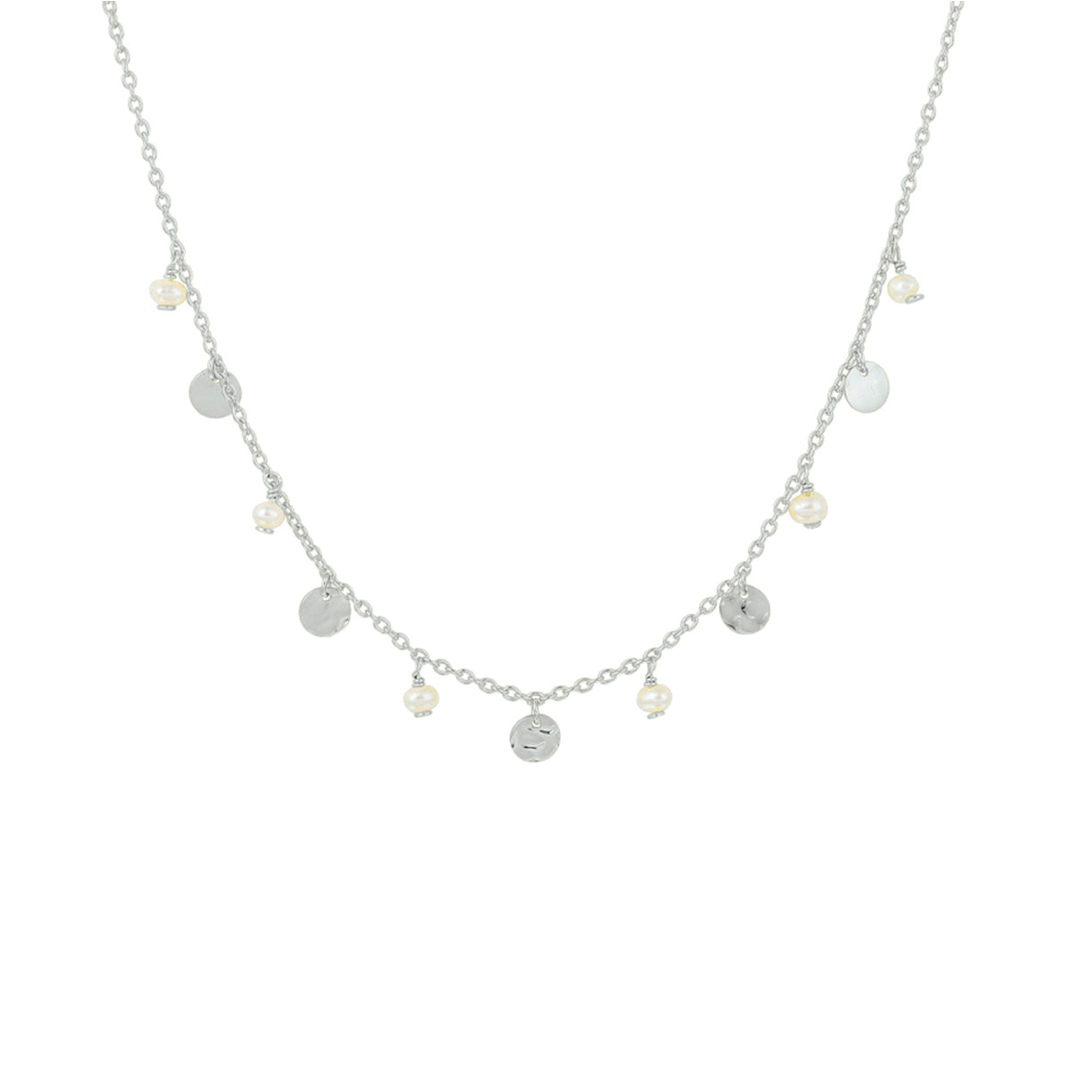 vDam Ketting Parel 41 + 4 Cm Zilver Gerhodineerd 1332633