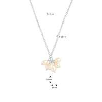 vDam Ketting Parel 41cm + 4 Cm Zilver Gerhodineerd 1333528  41cm