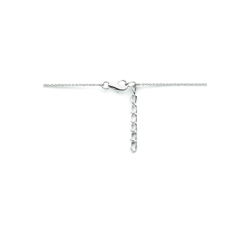 vDam Ketting Parel 42cm + 3 Cm Zilver Gerhodineerd 1334316  42cm