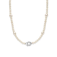 vDam Ketting Parel Barok 45 Cm Met Groot Springslot Zilver Gerhodineerd 1337028