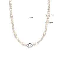 vDam Ketting Parel Barok 45cm Cm Met Groot Springslot Zilver Gerhodineerd 1337028  45cm