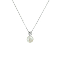 vDam Ketting Parel En Zirkonia 42 + 3 Cm Zilver Gerhodineerd 1330505