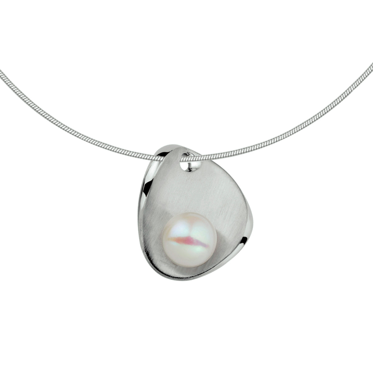 vDam Ketting Parel Poli/mat  42 + 3 Cm Zilver Gerhodineerd 1326656