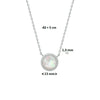 vDam Ketting Parelmoer En Zirkonia 40cm + 5 Cm Zilver Gerhodineerd 1325231  40cm