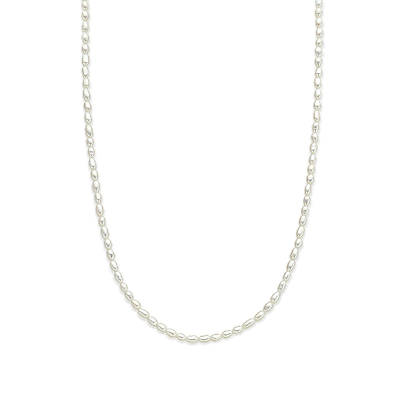 vDam Ketting Parels 2,8 Mm 40 + 5 Cm Zilver Gerhodineerd 1337723