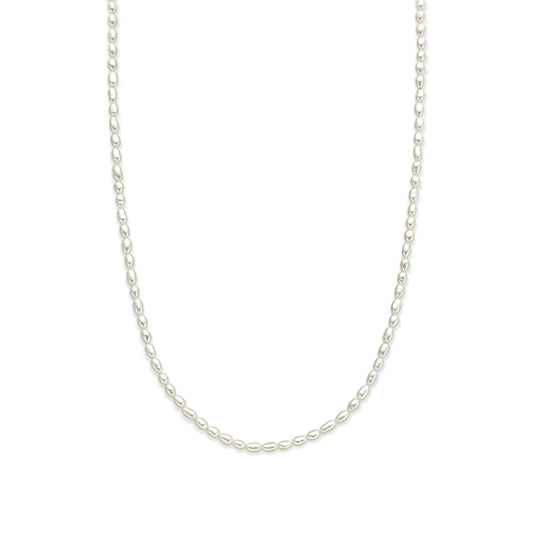 vDam Ketting Parels 2,8 Mm 40 + 5 Cm Zilver Gerhodineerd 1337723