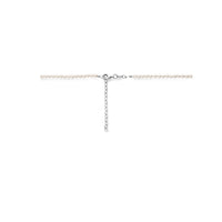 vDam Ketting Parels 3,2 Mm 40cm + 5 Cm Zilver Gerhodineerd 1338254  40cm