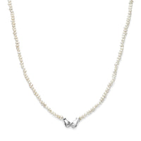 vDam Ketting Parels 40 + 5 Cm Zilver Gerhodineerd 1341174