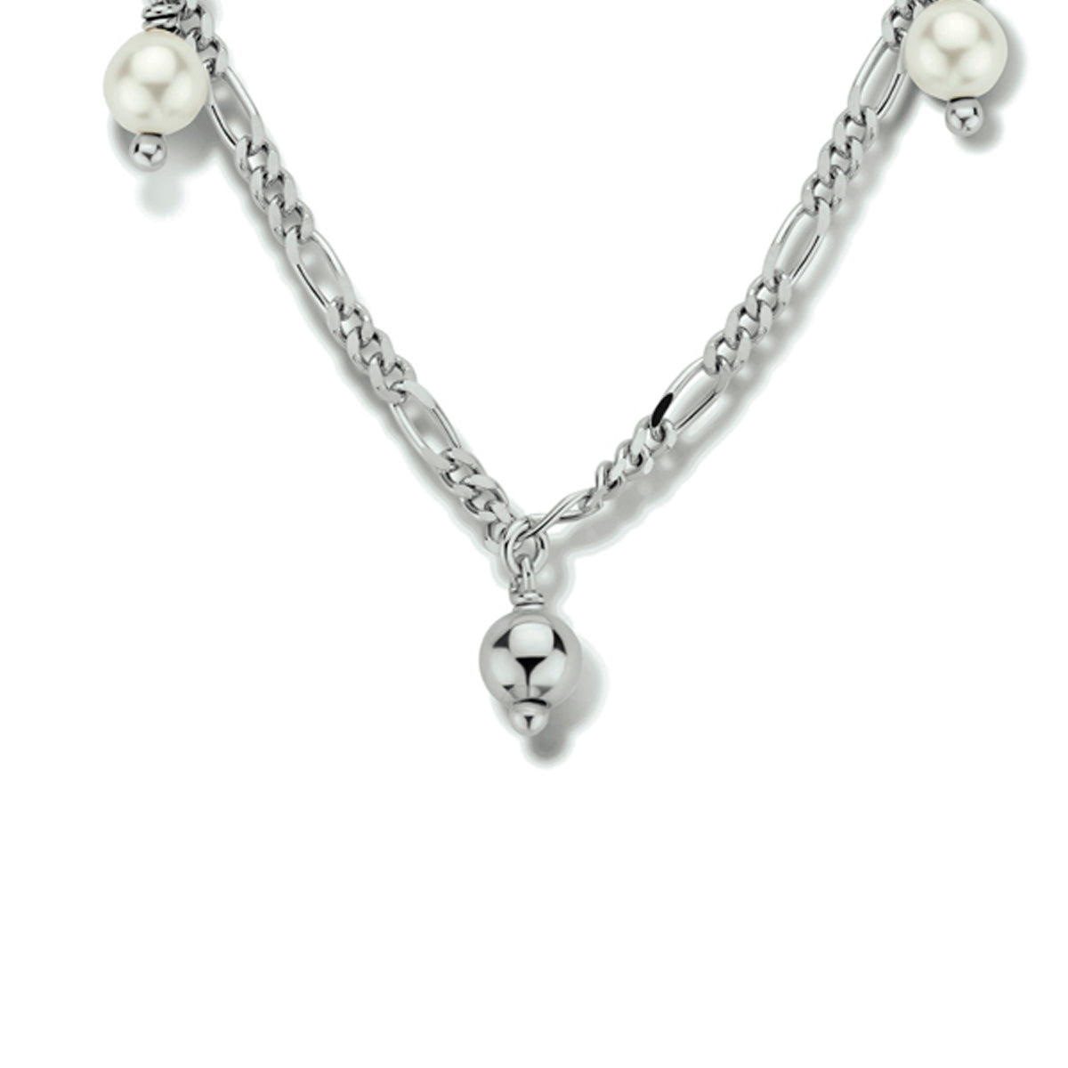 vDam Ketting Parels 40 Cm Zilver Gerhodineerd 1334443