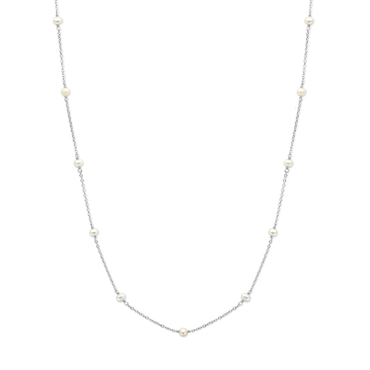 vDam Ketting Parels 41 + 4 Cm Zilver Gerhodineerd 1341148