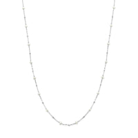 vDam Ketting Parels 41 + 4 Cm Zilver Gerhodineerd 1341149