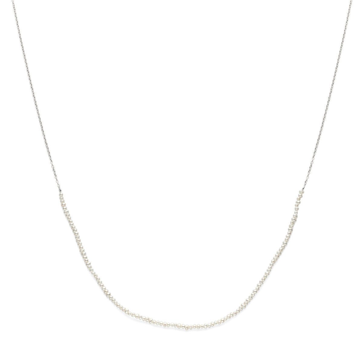 vDam Ketting Parels 41 - 45 Cm Zilver Gerhodineerd 1339343
