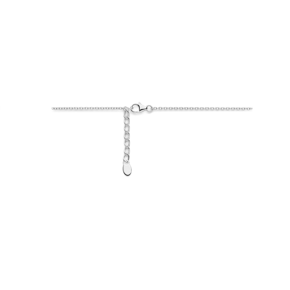 vDam Ketting Parels 42cm + 3 Cm Zilver Gerhodineerd 1336928  42cm