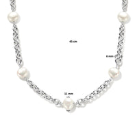 vDam Ketting Parels 45cm Cm Zilver Gerhodineerd 1336240  45cm