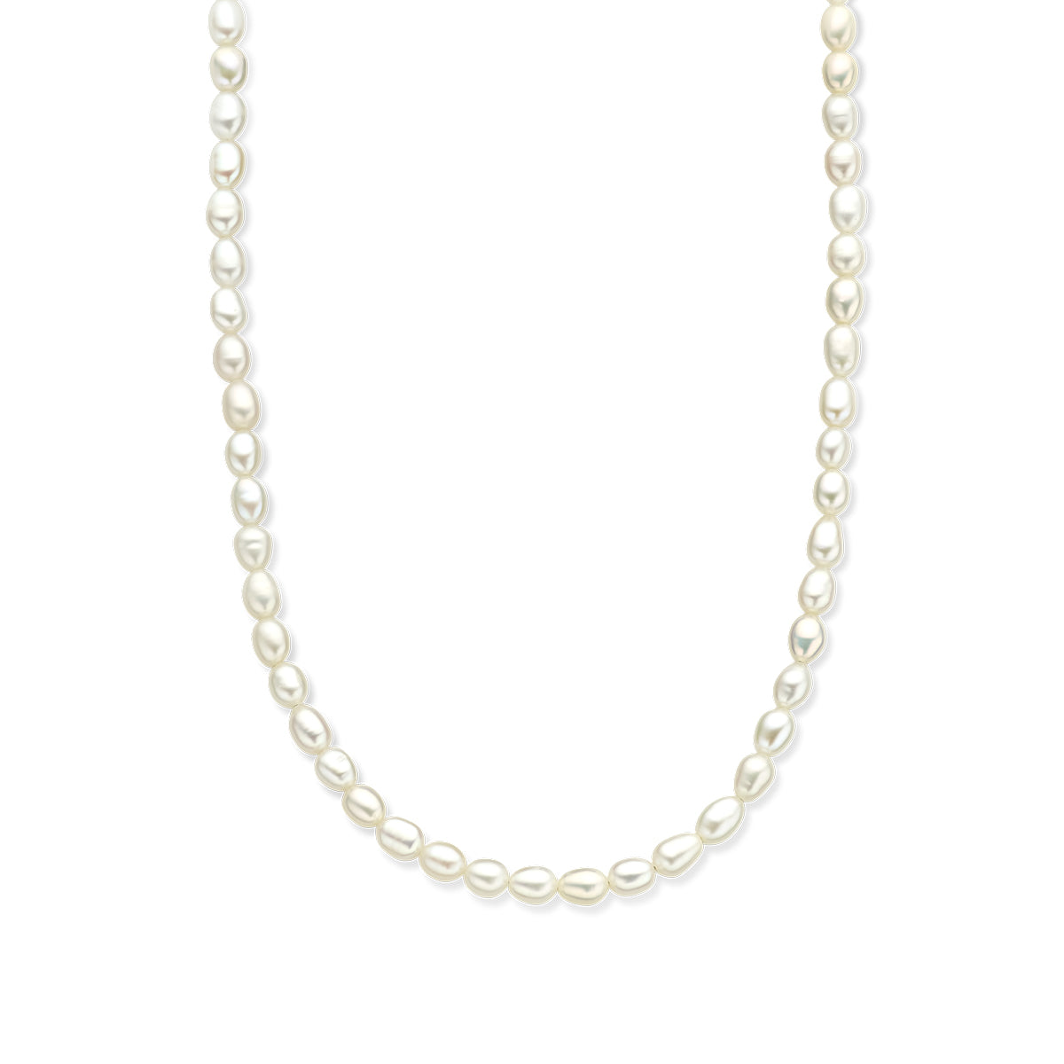 vDam Ketting Parels 5,0 Mm 40 + 5 Cm Zilver Gerhodineerd 1337724