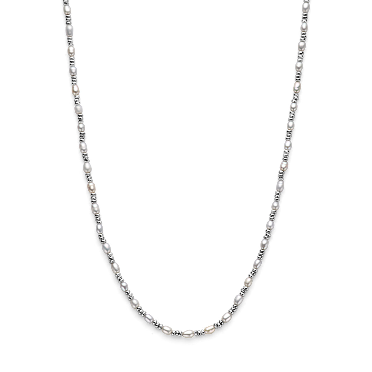 vDam Ketting Parels Zilver Gerhodineerd 1338637