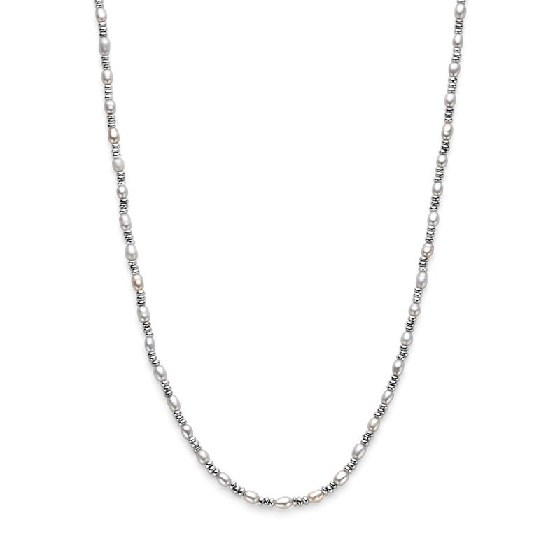 vDam Ketting Parels Zilver Gerhodineerd 1338637