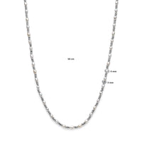 vDam Ketting Parels Zilver Gerhodineerd 1338637  50cm