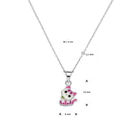vDam Ketting Poes 36cm + 4 Cm Zilver Gerhodineerd 1337261  36cm